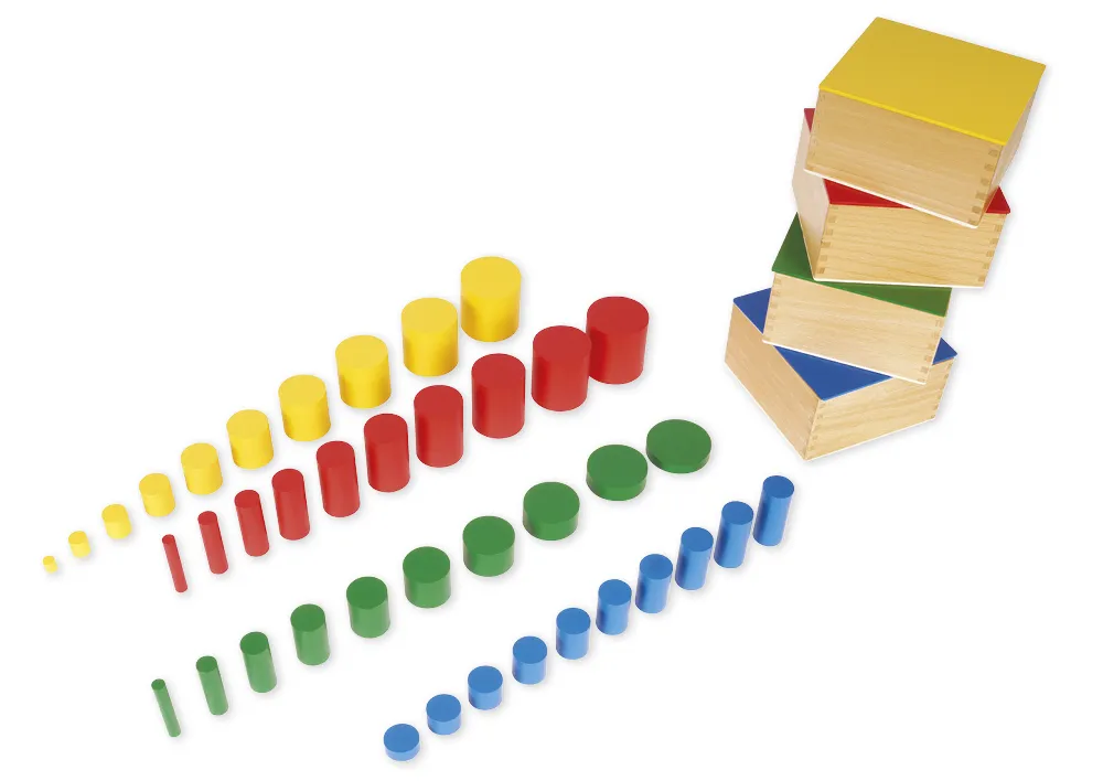 TimeTEX Farbige Zylinder "Montessori Premium"