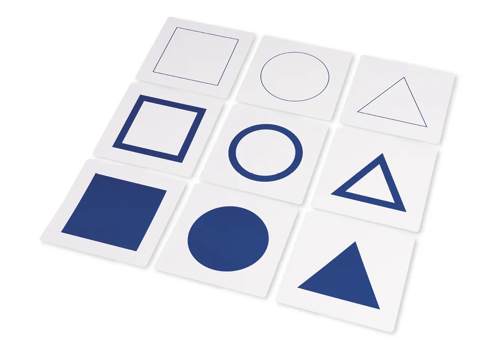 TimeTEX Geometrischer Kartensatz für Einführungsrahmen "Montessori Premium"