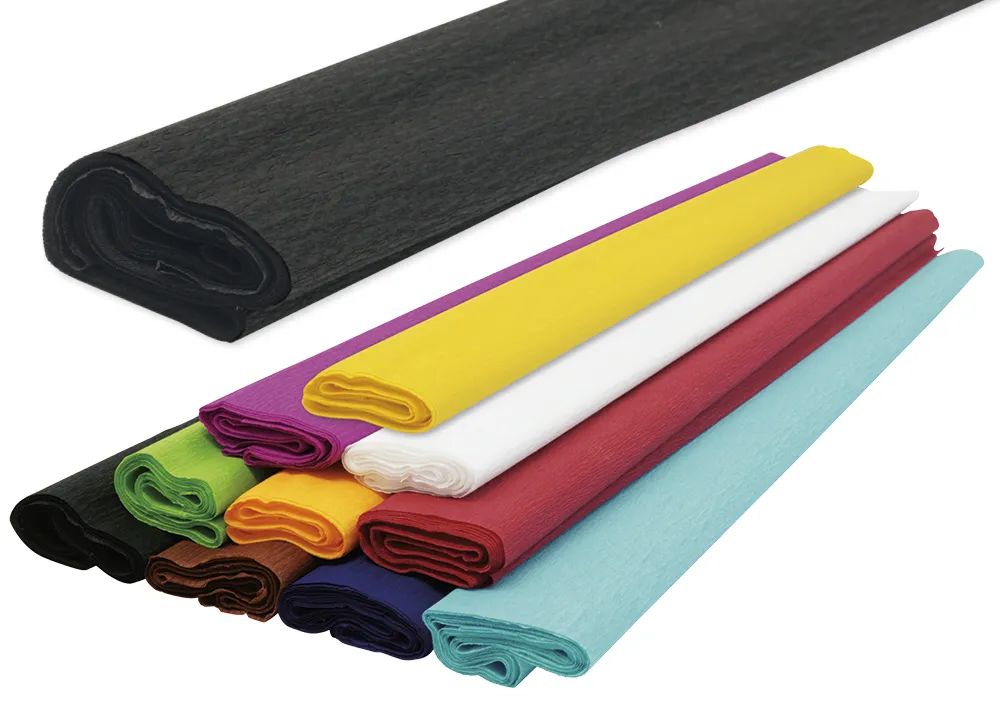 Krepppapier, 10 Rollen à 0,5x2,5 m