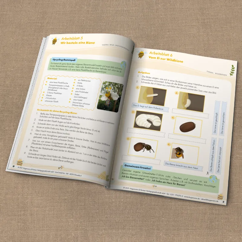 Stoffmodell Bienenstock