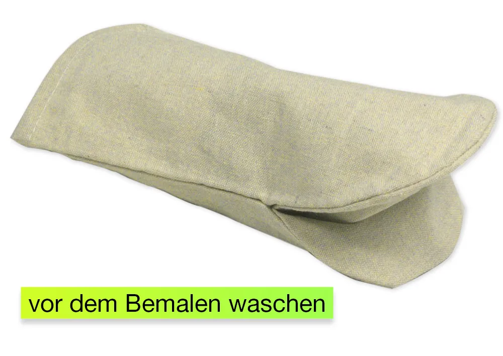 Handpuppen aus Stoff zum Bemalen, 6 Stück