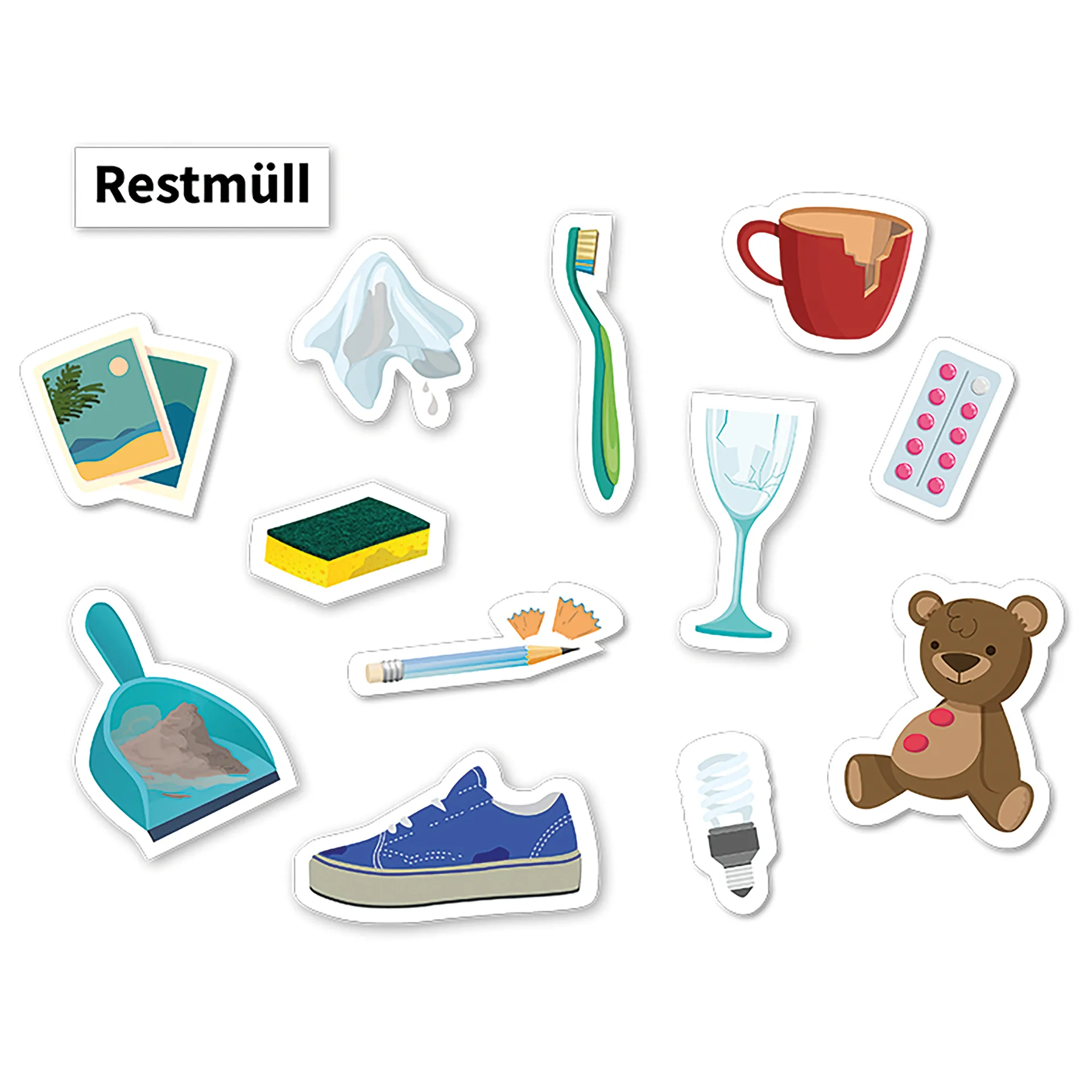 Hagemann Müll vermeiden, Müll trennen & Abfallpyramide, magnetisch, 79-tlg.