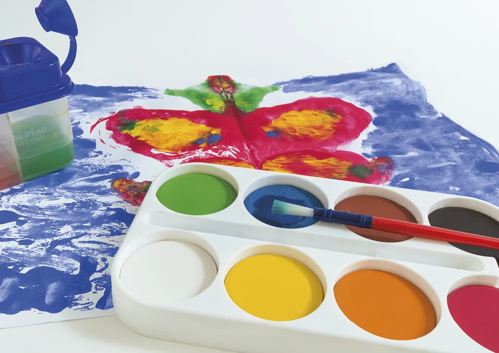 efa color Farbkasten, 8 Farben, 44 mm ø