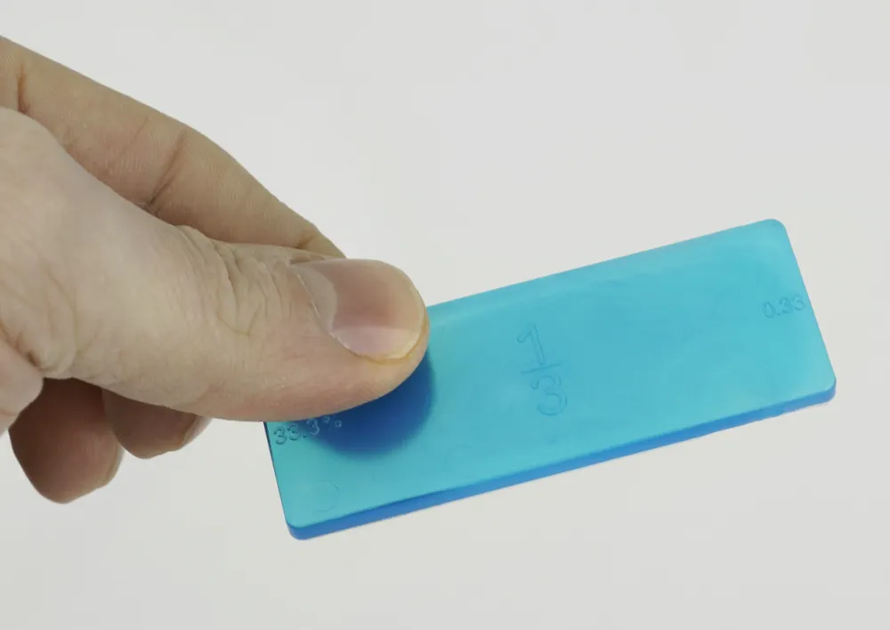 Bruchrechen-Streifen, linear, 24 cm, 51 Teile 