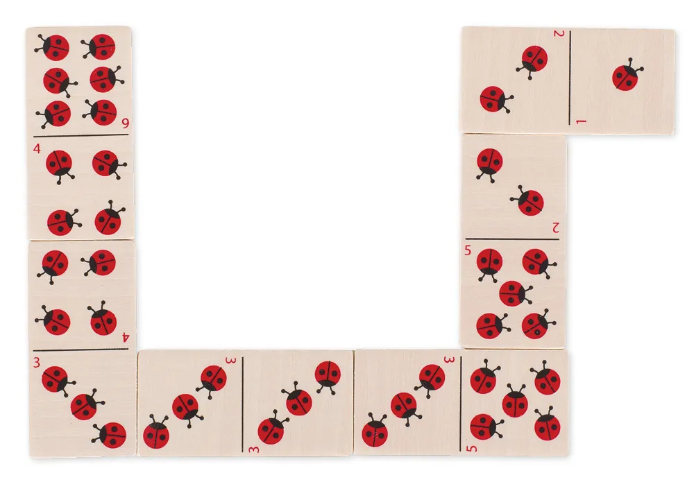 Marienkäfer-Domino, 28-tlg.