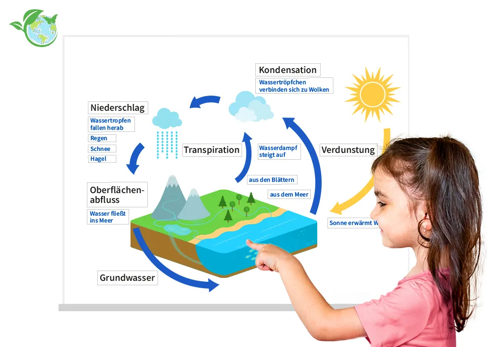 Hagemann Magnetbilder Wasserkreislauf  - Wir schützen unser Wasser