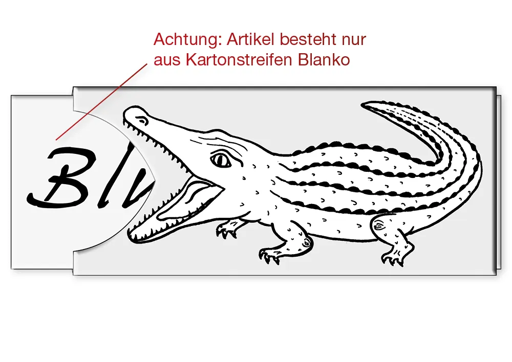 Kartonstreifen Blanko 10 tlg.