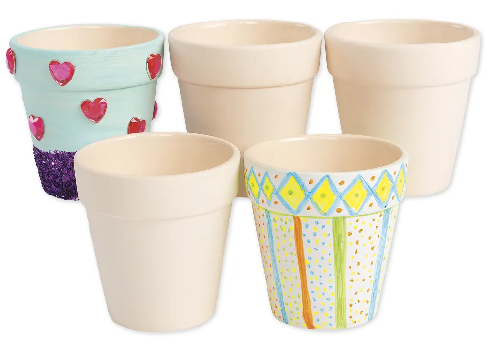 Keramik-Blumentöpfe, 12 Stück