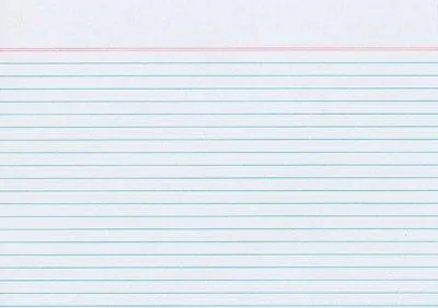 Karteikarten A6, weiß, liniert, 100 Stück