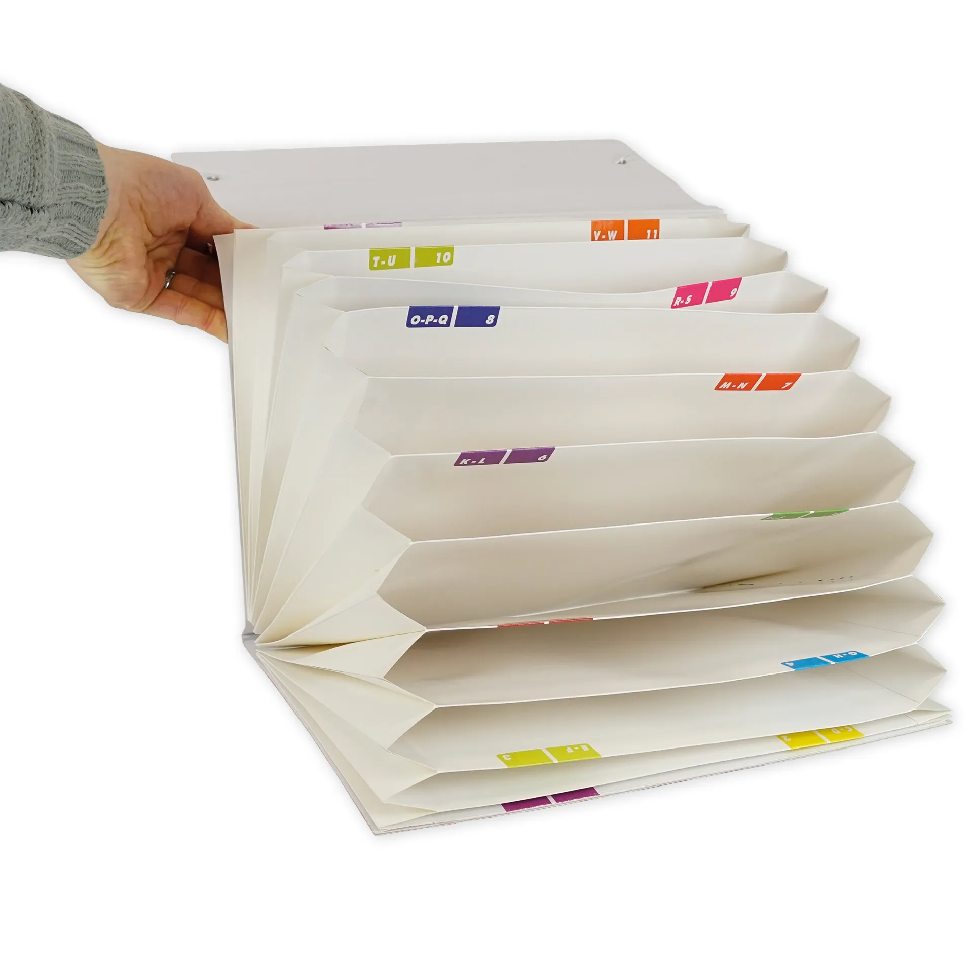 Fächermappe aus Pappe A4-Plus, farbig