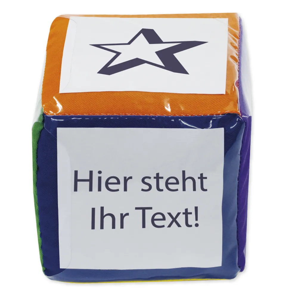 Blanko-Würfel mit Einstecktaschen 15 cm