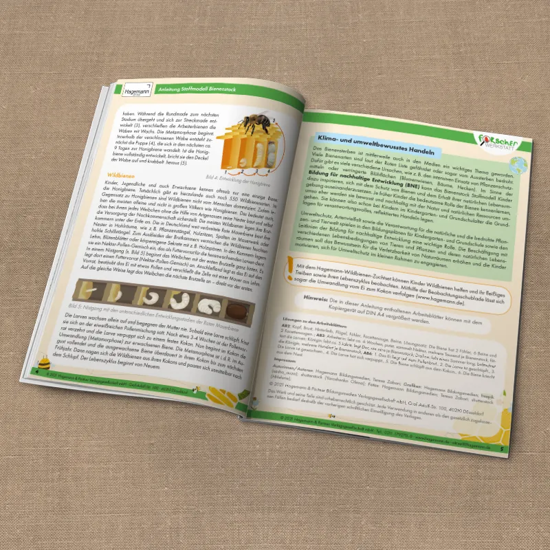 Stoffmodell Bienenstock