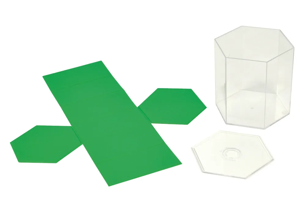 Geometrie-Körper Set mit Flächenabwicklung 22-tlg.