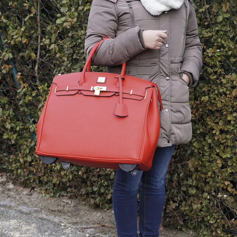 TimeTEX Handtaschen-Trolley "Bella", rot