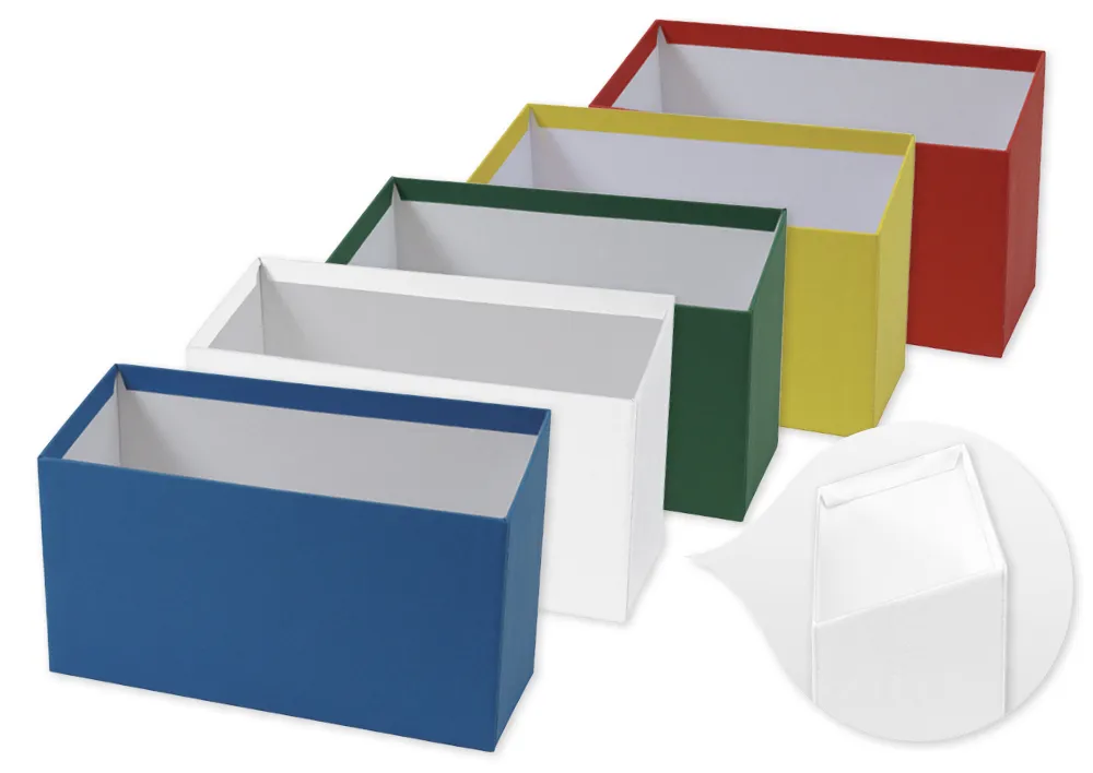 Karteikasten aus Pappe A6, nach vorne abfallend