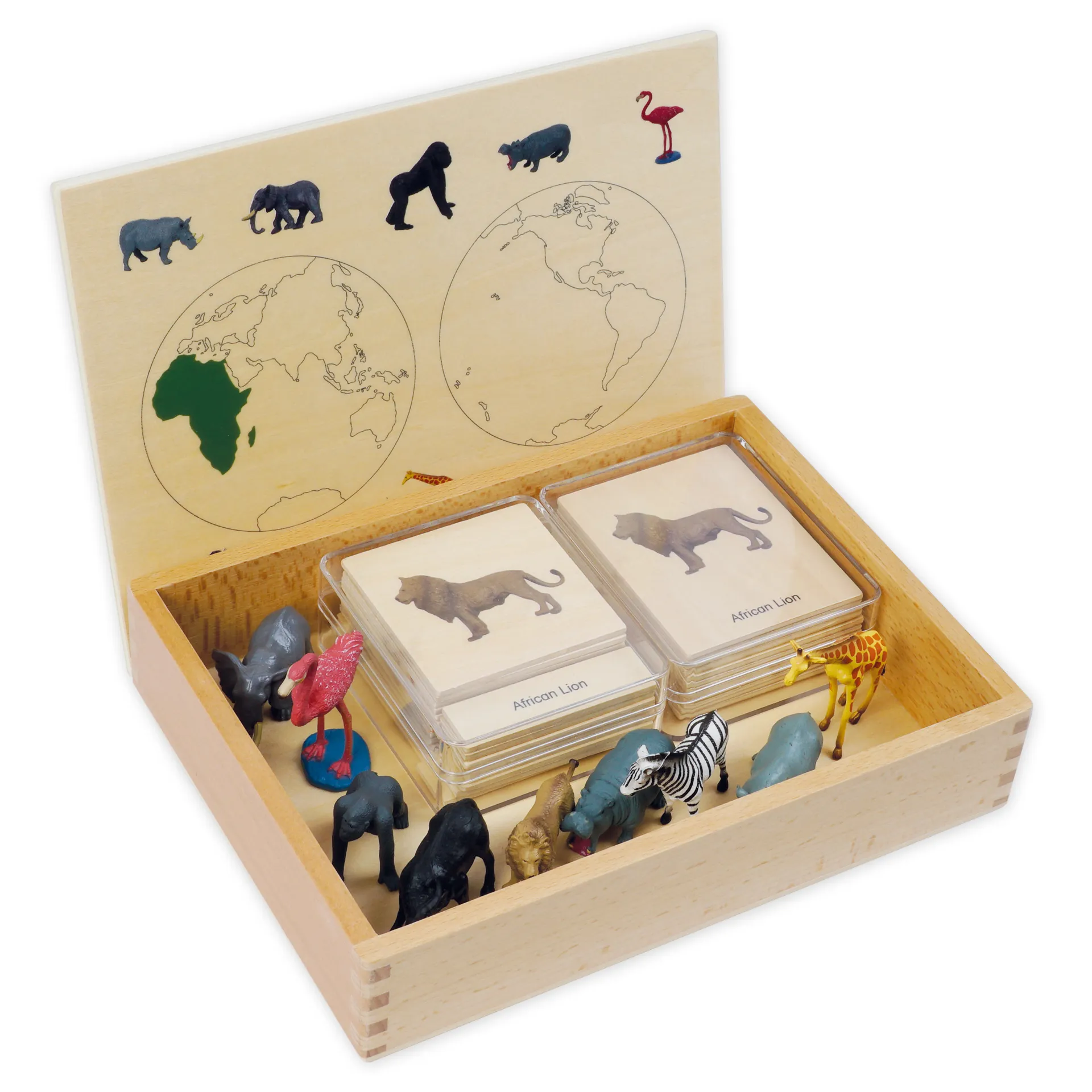 TimeTEX Mini-Tiere-Set Afrika "Montessori Premium"