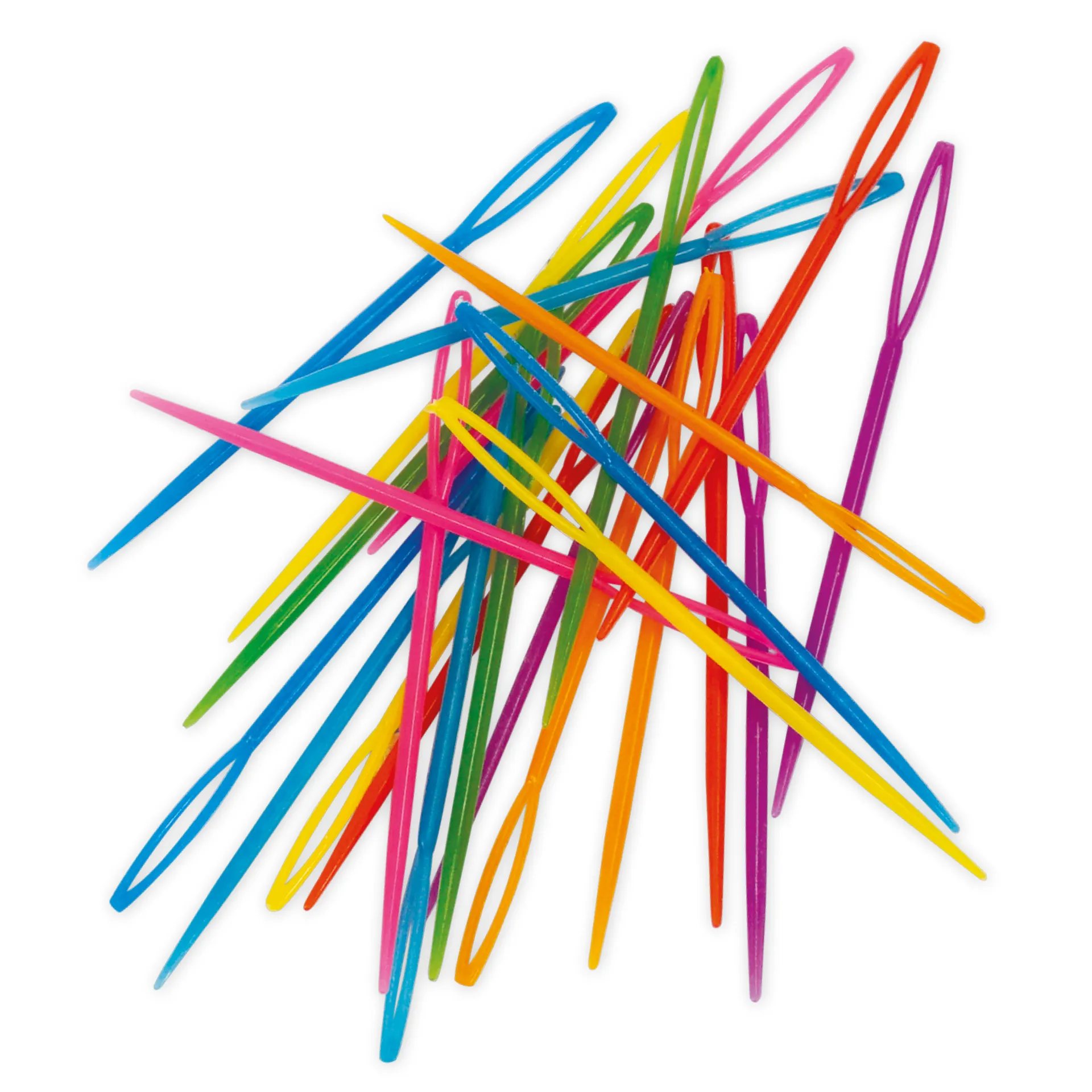 Sticknadeln aus Kunststoff, farbig, 32 Stück
