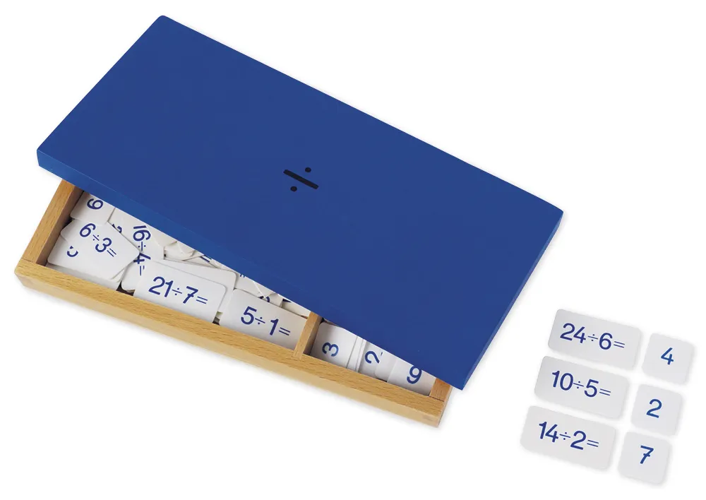 TimeTEX Kasten mit Divisionsaufgaben "Montessori Premium"