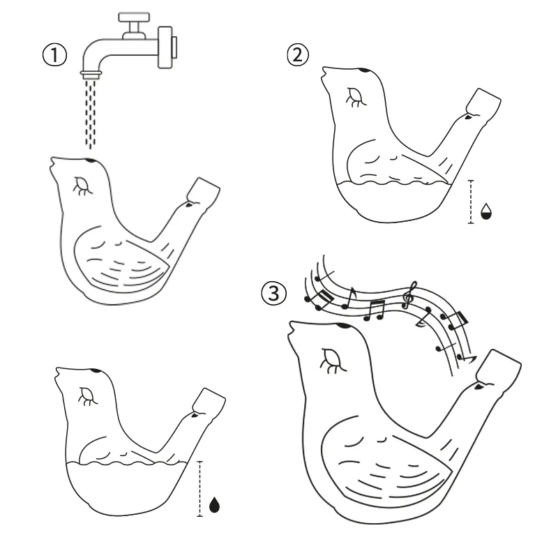 Hagemann Vogelwasserpfeife, 2er Set