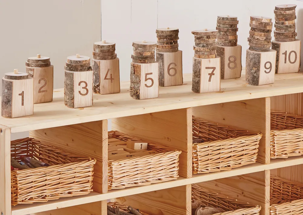 Astscheiben-Steckspiel zum Zählen bis 10, 65-tlg.