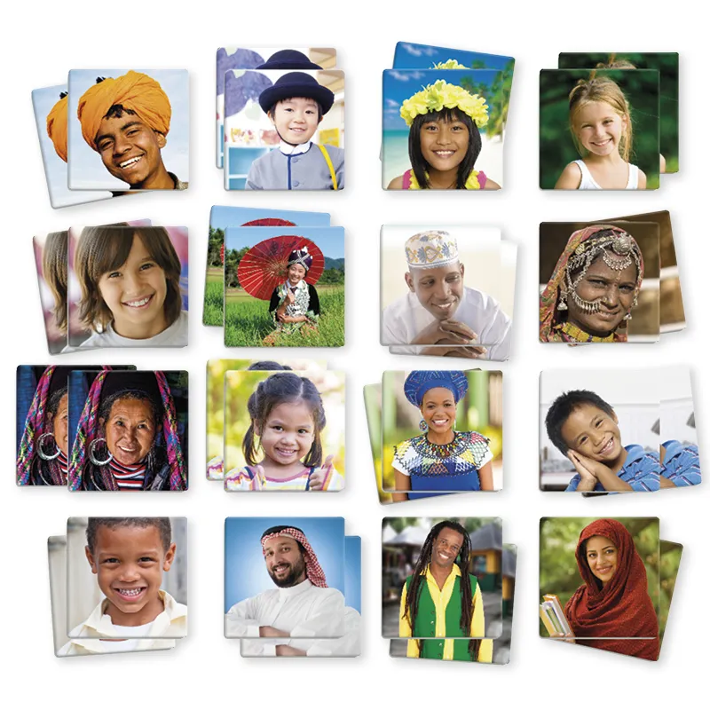 Maxi-Memospiel Verschiedene Kulturen, 34-tlg.