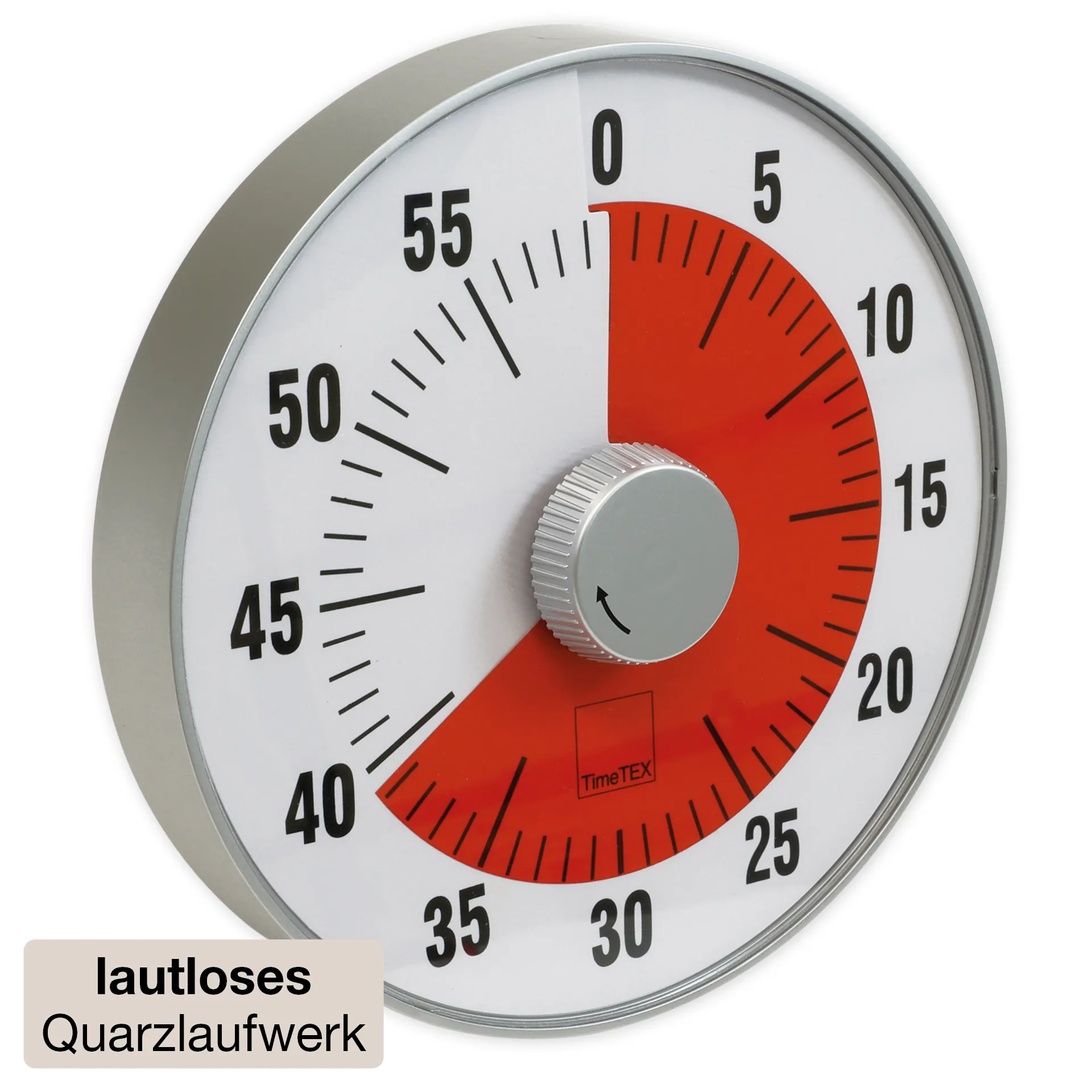 TimeTEX Zeitdauer-Uhr "lautlos" L, 19 cm ø