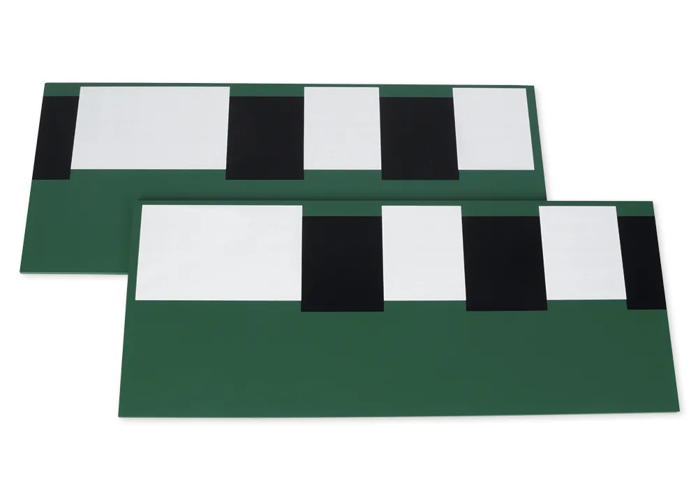 TimeTEX Zwei Bretter mit schwarzen und weißen Feldern für die Glocken "Montessori Premium"