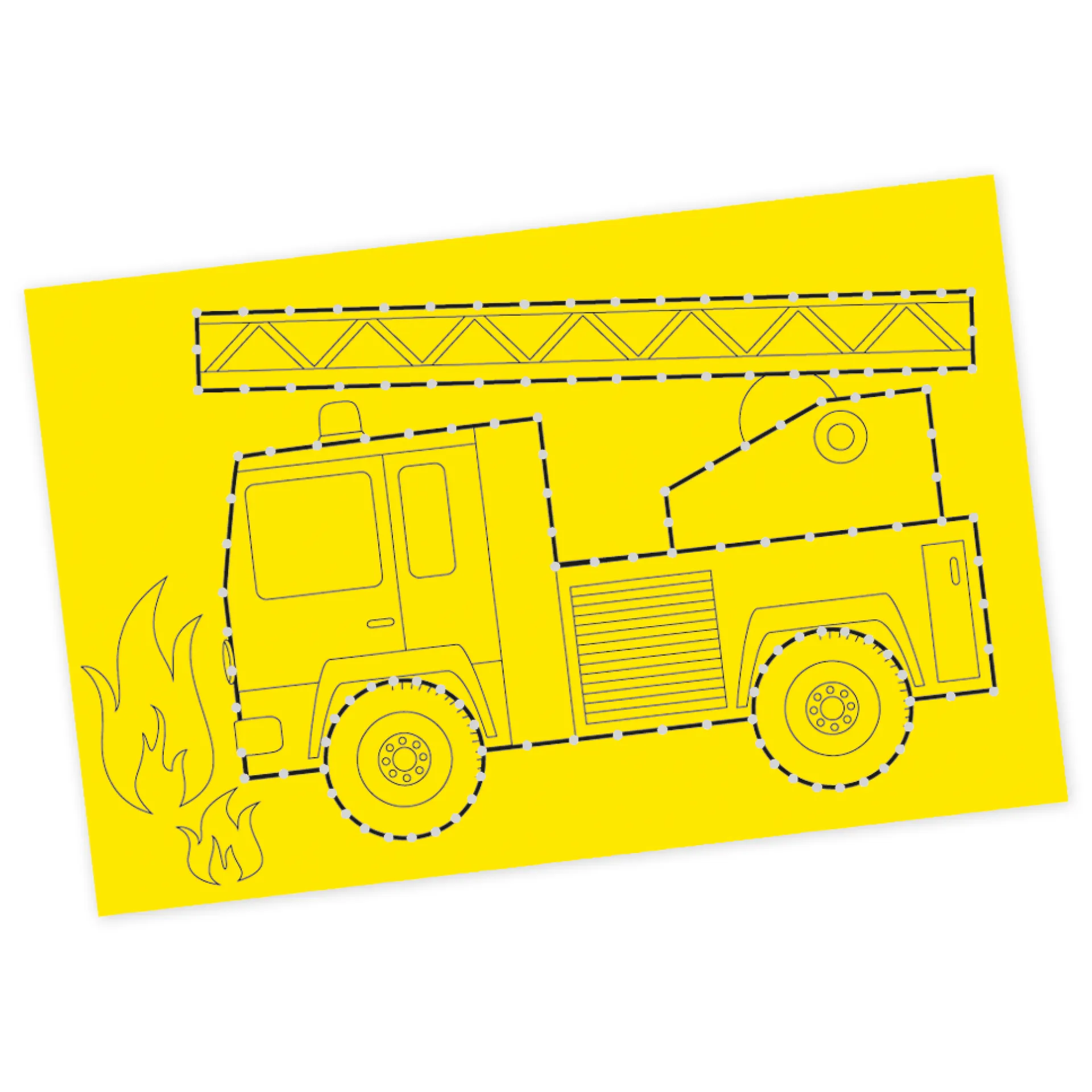 Ausnähkarten farbig mit Motiv, 11x17 cm, 50 Stück