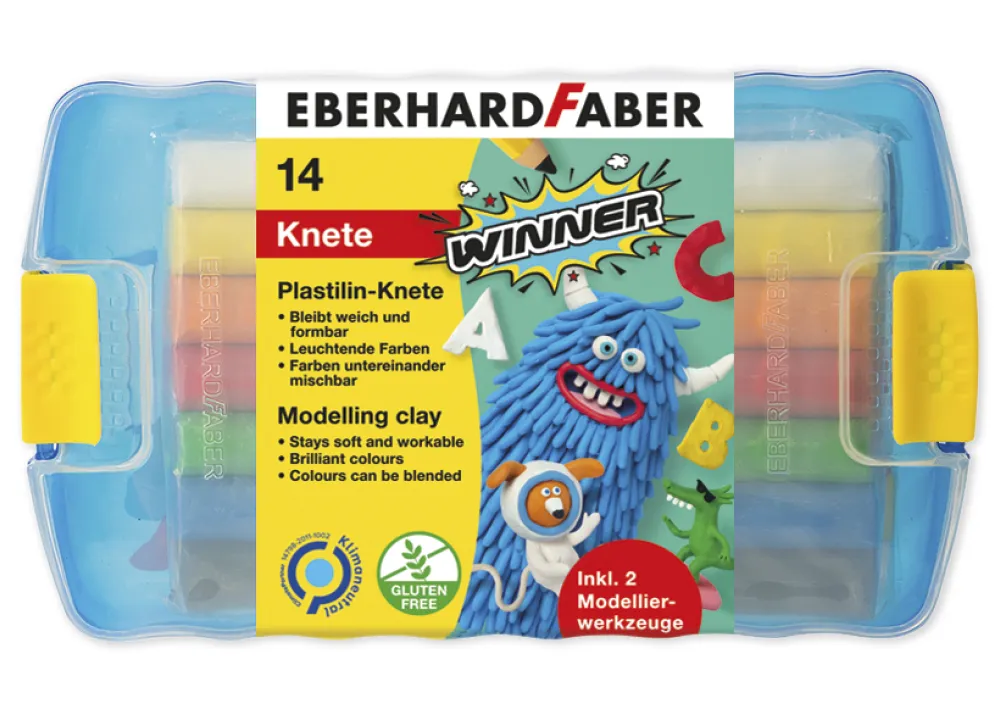 Eberhard Faber Winner Plastilin-Knete, Set in der Box