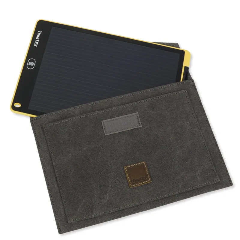TimeTEX Tablet-Hülle aus Canvas mit Einstecktasche, 30x21 cm