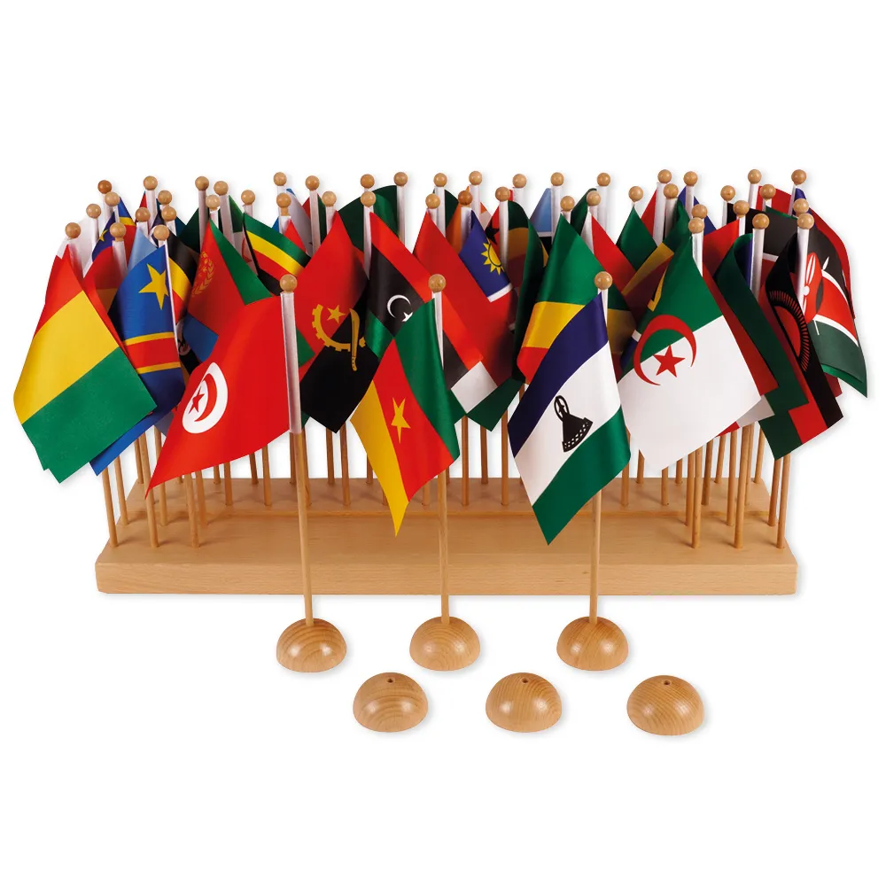 TimeTEX Flaggenständer Afrika "Montessori Premium"