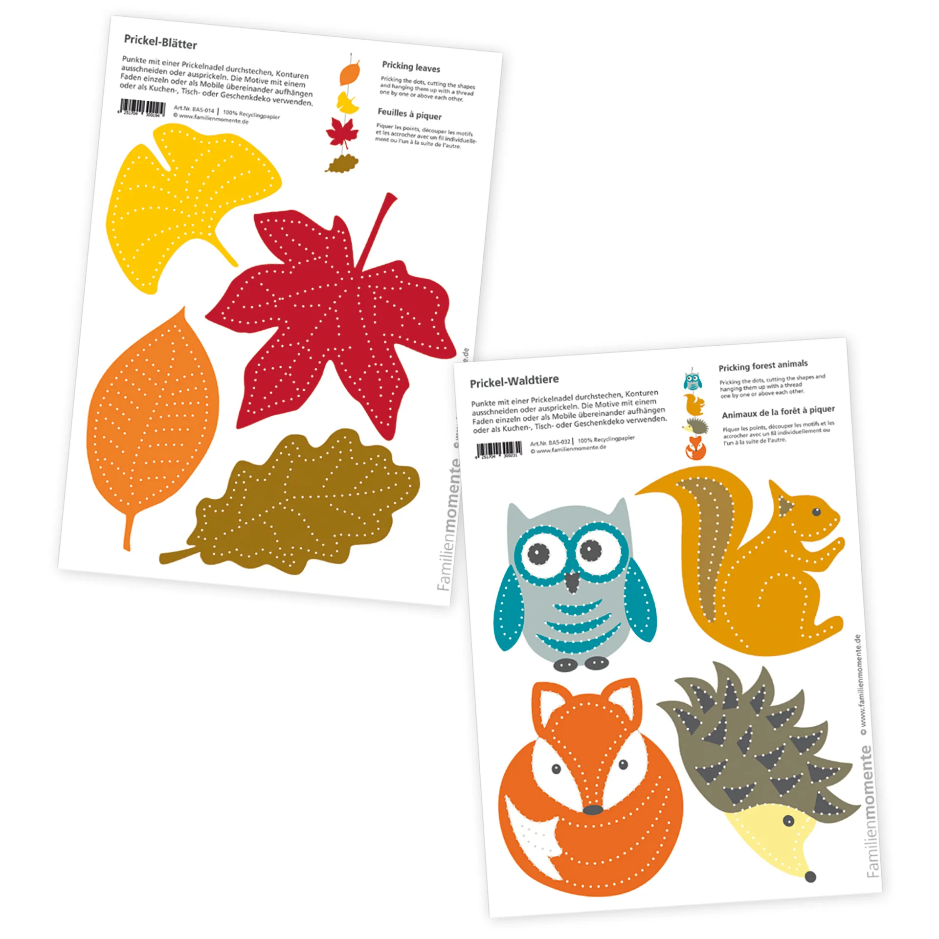 Prickelmotiv DIN A5, 10 Bögen