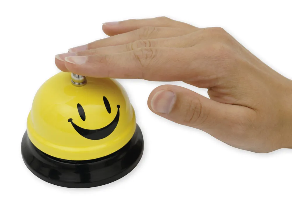 TimeTEX Pädagogen-Glocke "lachendes Gesicht", 75 mm ø