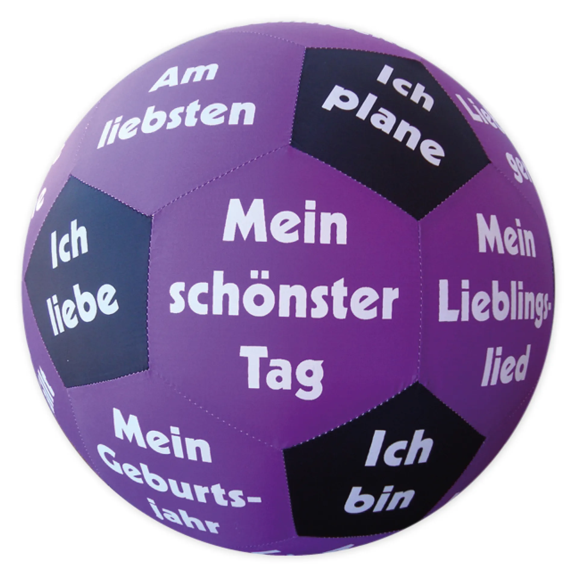Lernspiel-Ball "Pello" - Kennenlern-Sätze Deutsch