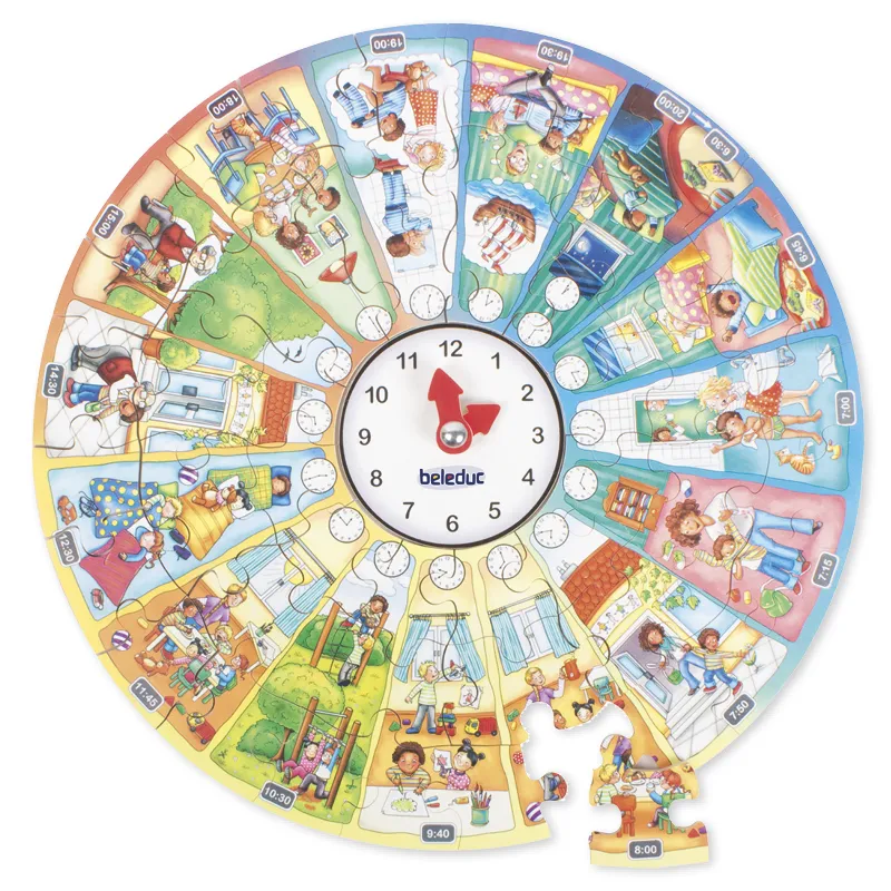 XXL-Lernpuzzle "Mein Tag", 51-tlg.