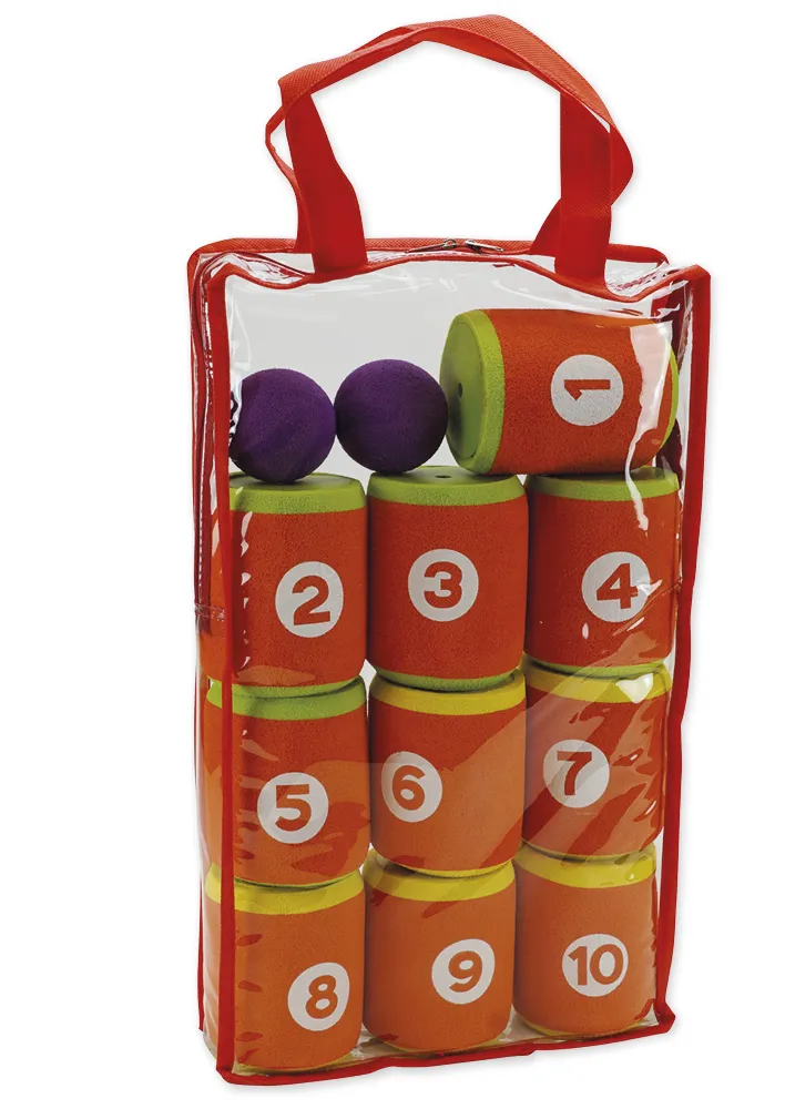 Flüster-Dosenspiel "Bewegtes Lernen", 12-tlg., in Tragetasche
