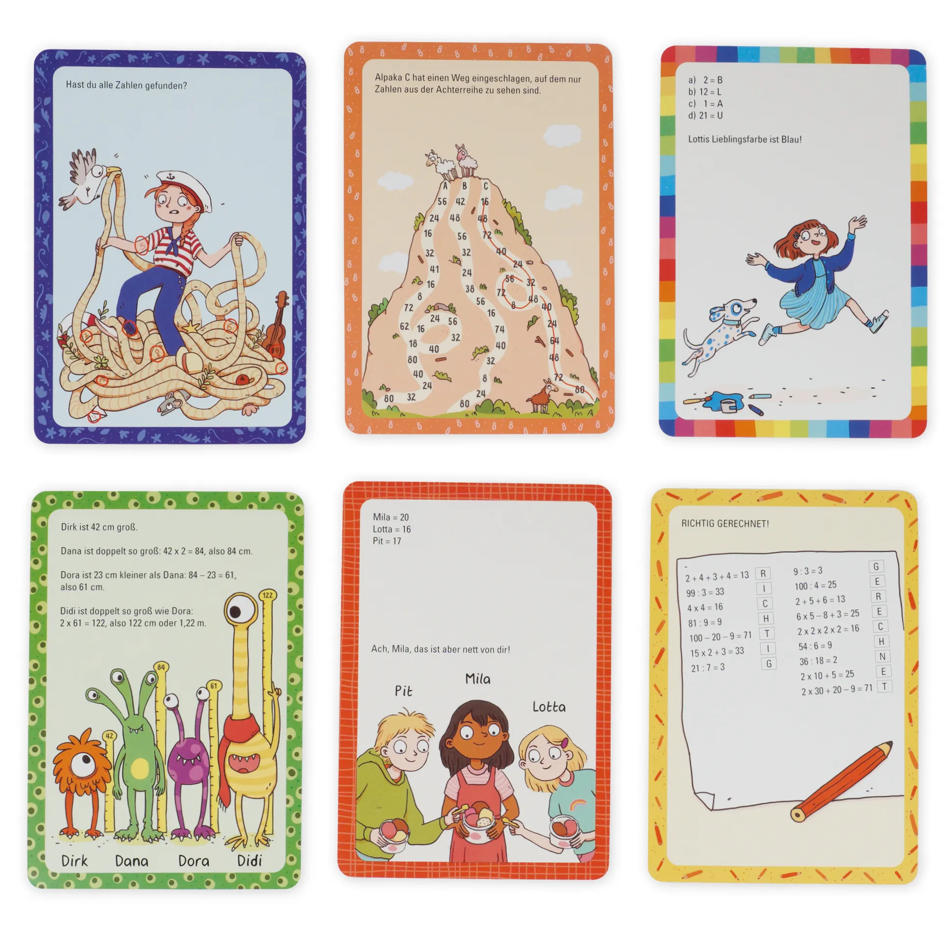 Kartenspiel "50 lustige Zahlenrätsel"