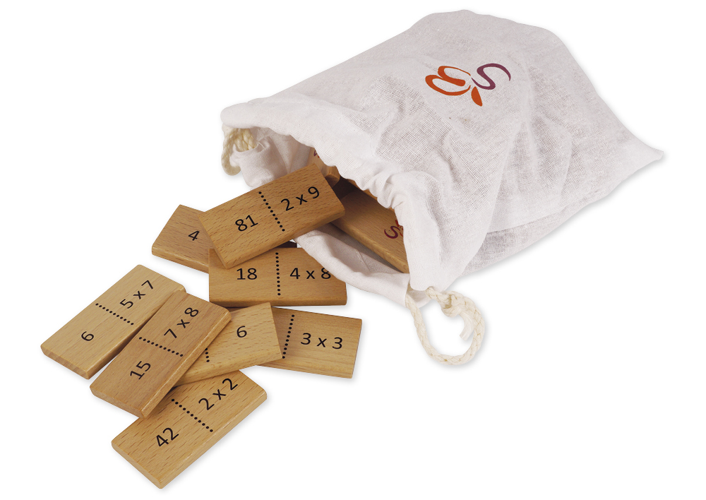 Lernspiel "Mathemino Multiplikation", 37-tlg.