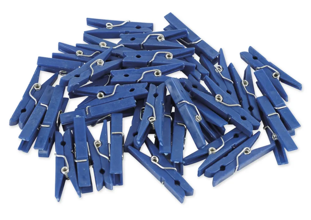 Kunststoff-Klammern 35 mm (für Markierungen), 50 Stück