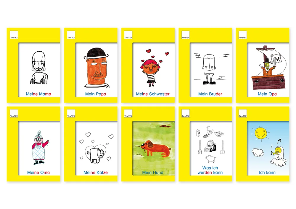 Set Lesebüchlein A6, gelbe Serie, 10-tlg.