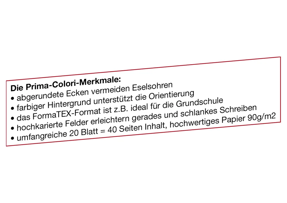 Prima-Colori Rechenheft RH1a