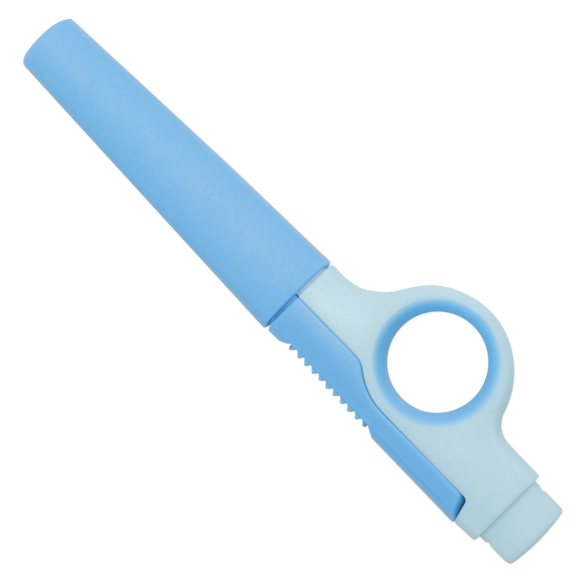 TimeTEX Multifunktions-Schere 2in1, mit Cuttermesser, blau