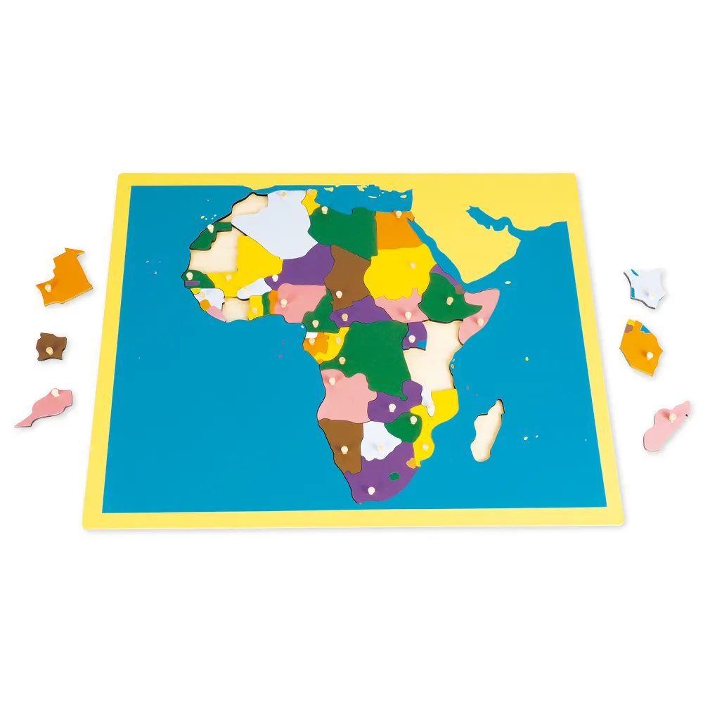 TimeTEX Puzzlekarte Afrika "Montessori Premium"