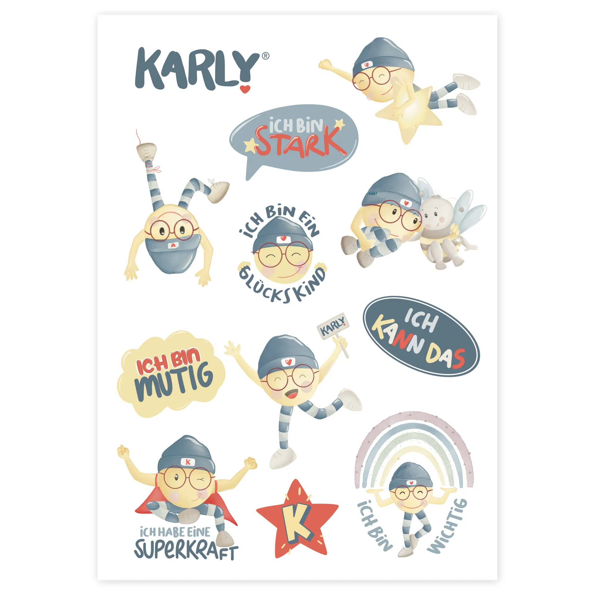 KARLY Mutmach-Tattoos, 1 Bogen