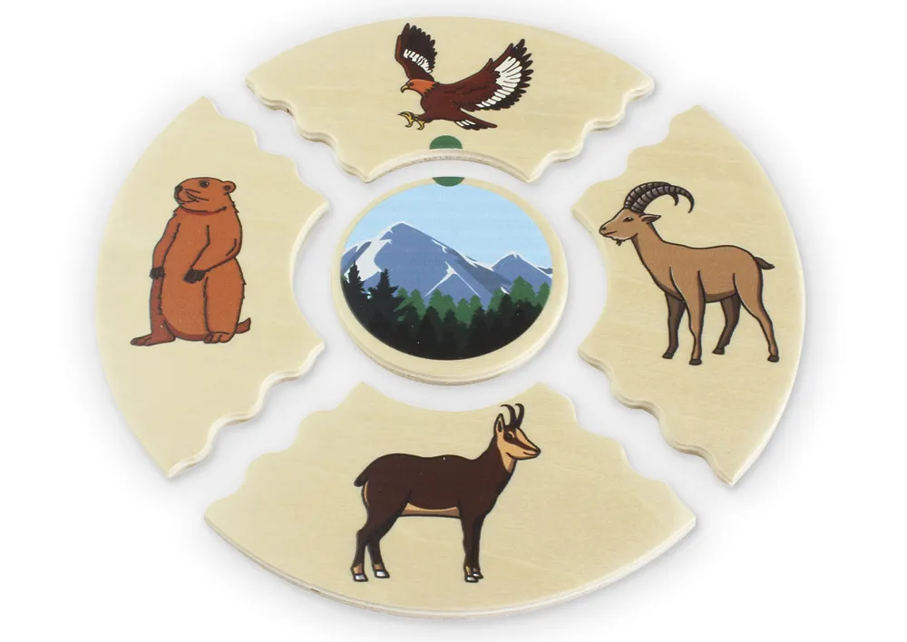 beleduc Puzzle-Set "Tierwelten - Lebensräume der Tiere", 45-tlg.
