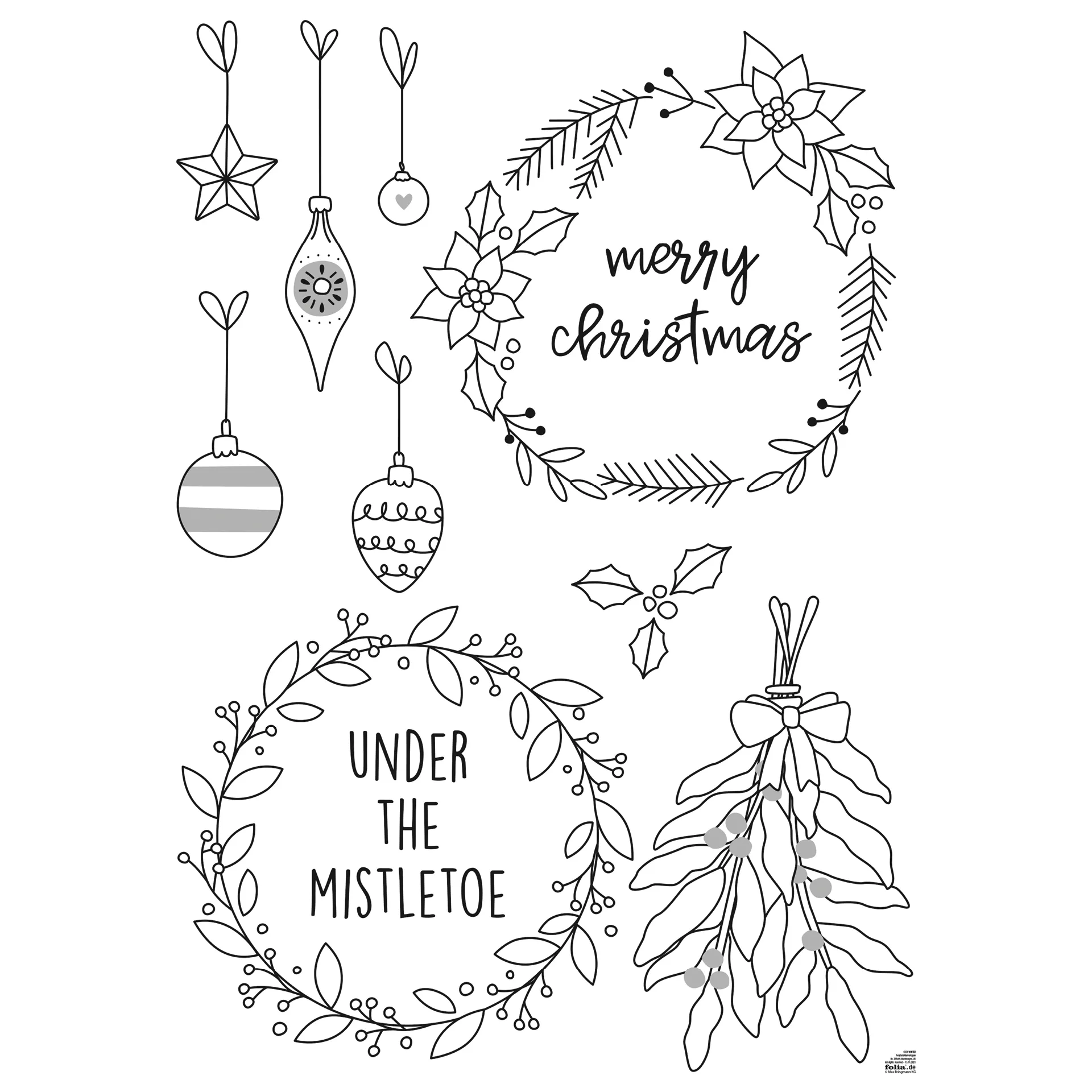 Fensterbilder-Vorlagen "Cosy Winter", 15-tlg.