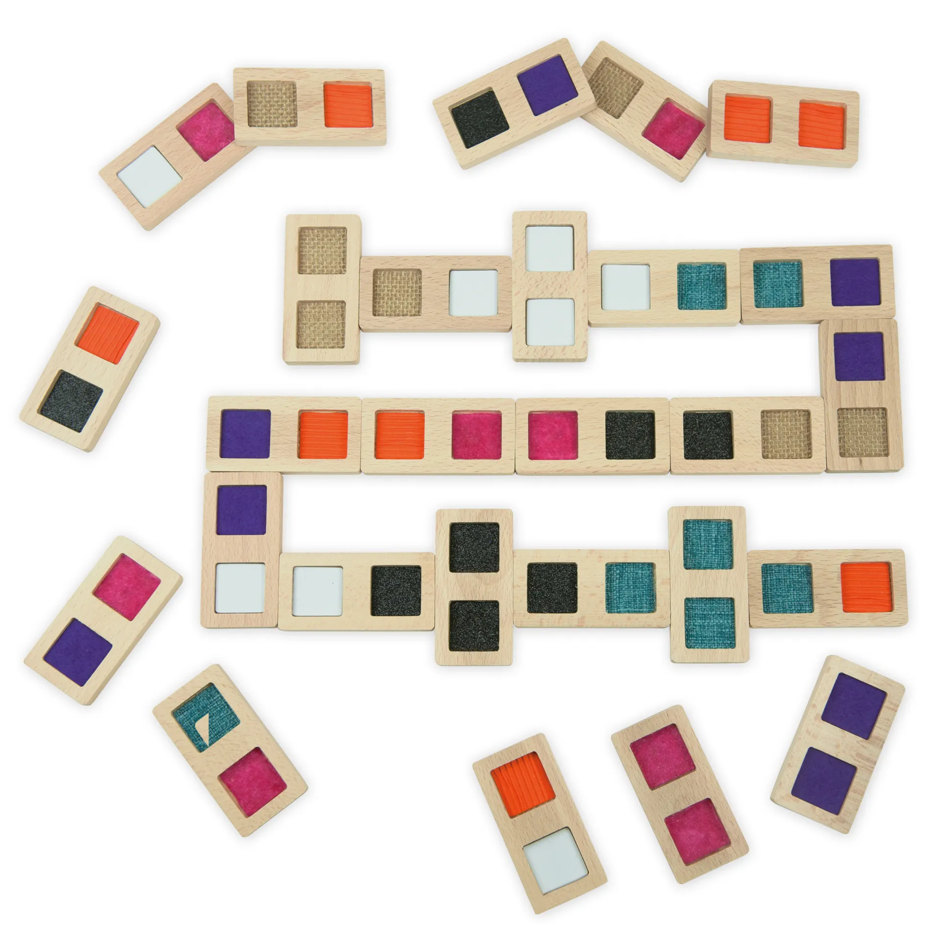 Tast-Domino "Textur", 29-tlg.