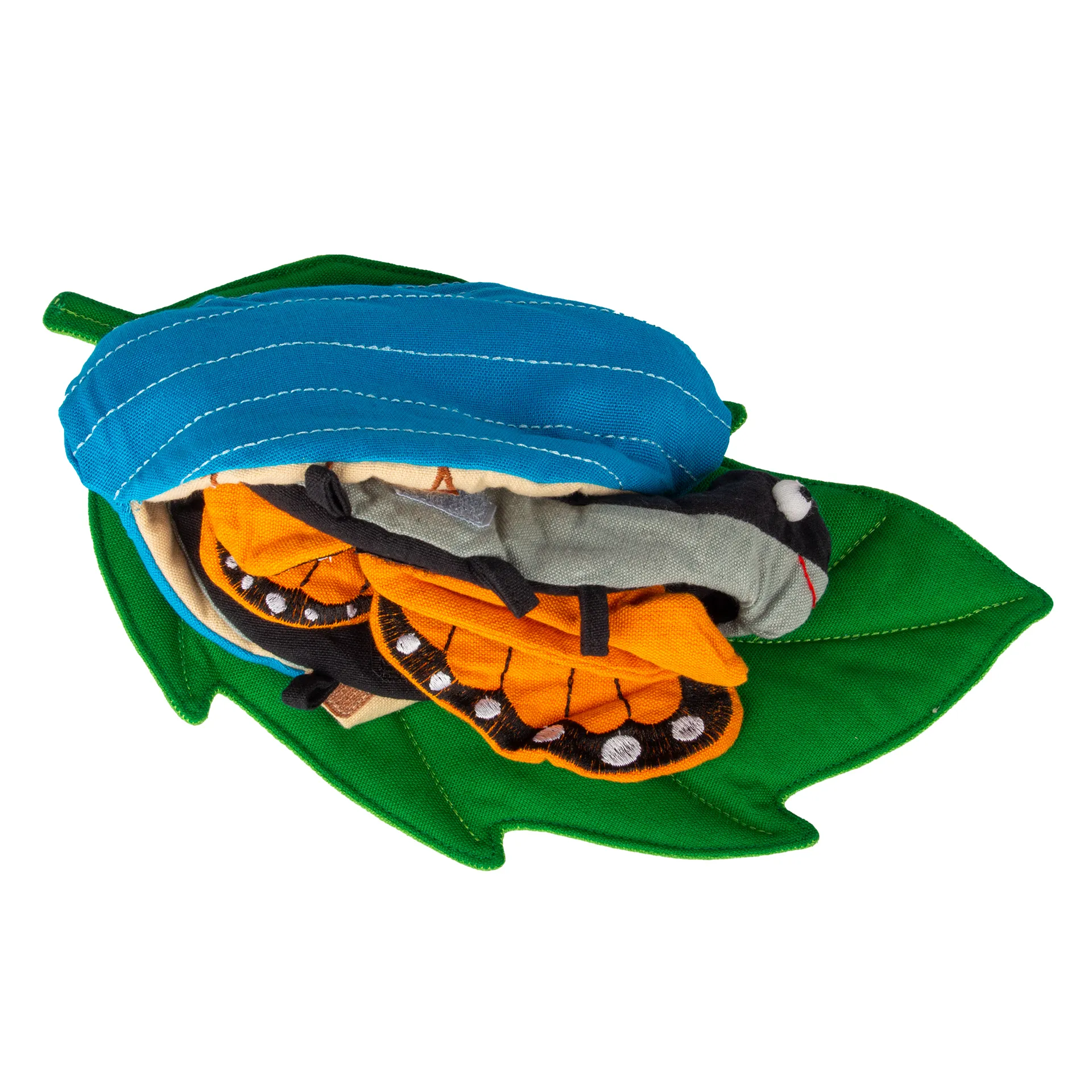 Stoffmodell Lebenszyklus Schmetterling (3-tlg.)