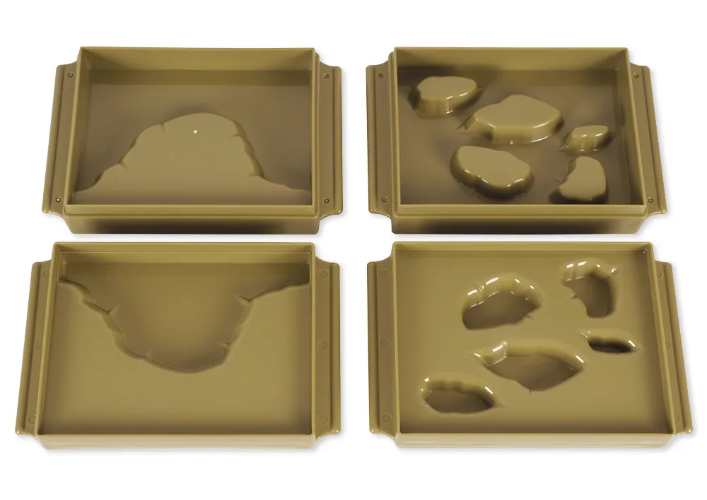 TimeTEX Schalen Land und Wasserformen, 10 Stück "Montessori Premium"