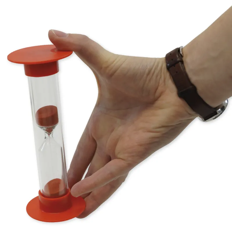 Sanduhren-Set 5 tlg., 15cm hoch, 5,5cm ø, im Koffer